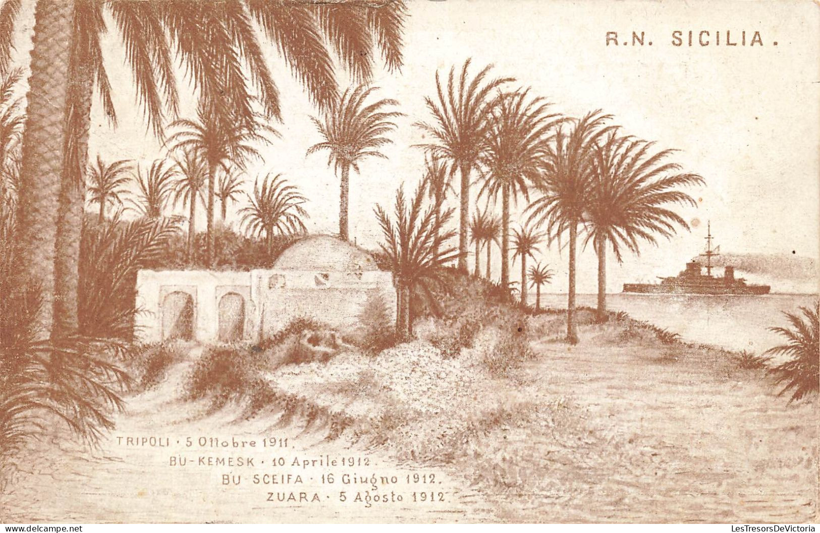 ITALIE - SN Sicilia - Tripoli 5 Ottobre 1911 - Carte Postale Ancienne - Otros & Sin Clasificación