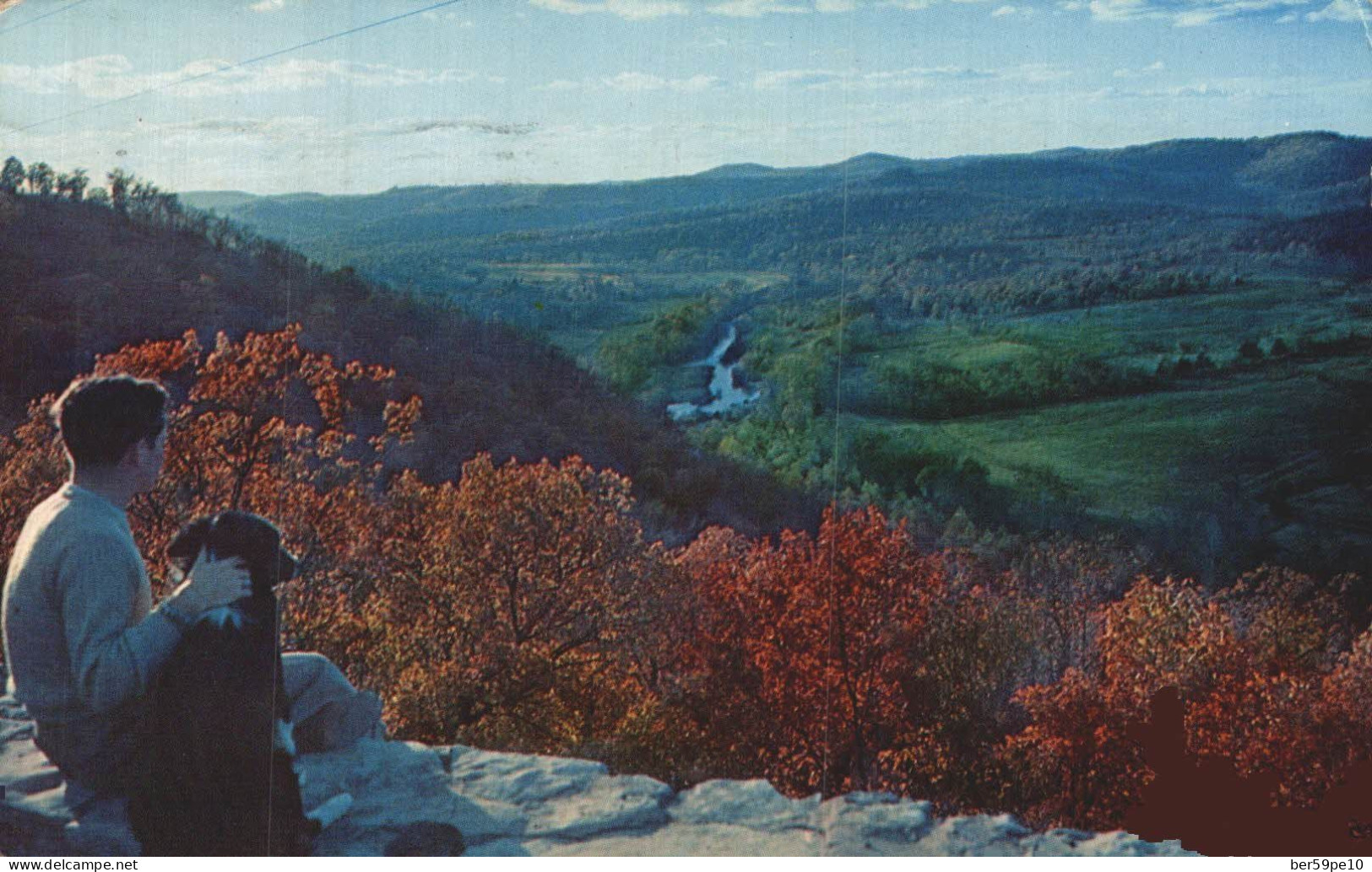 ETAT-UNIS MISSOURI ME AND MY PAL IN THE OZARKS VIEW OF WHITE RIVER VALLEY - Otros & Sin Clasificación