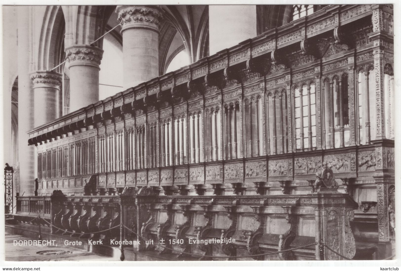 Dordrecht, Grote Kerk - Koorbank Uit +/- 1540 - Evangeliezijde - (Zuid-Holland, Nederland) - Dordrecht