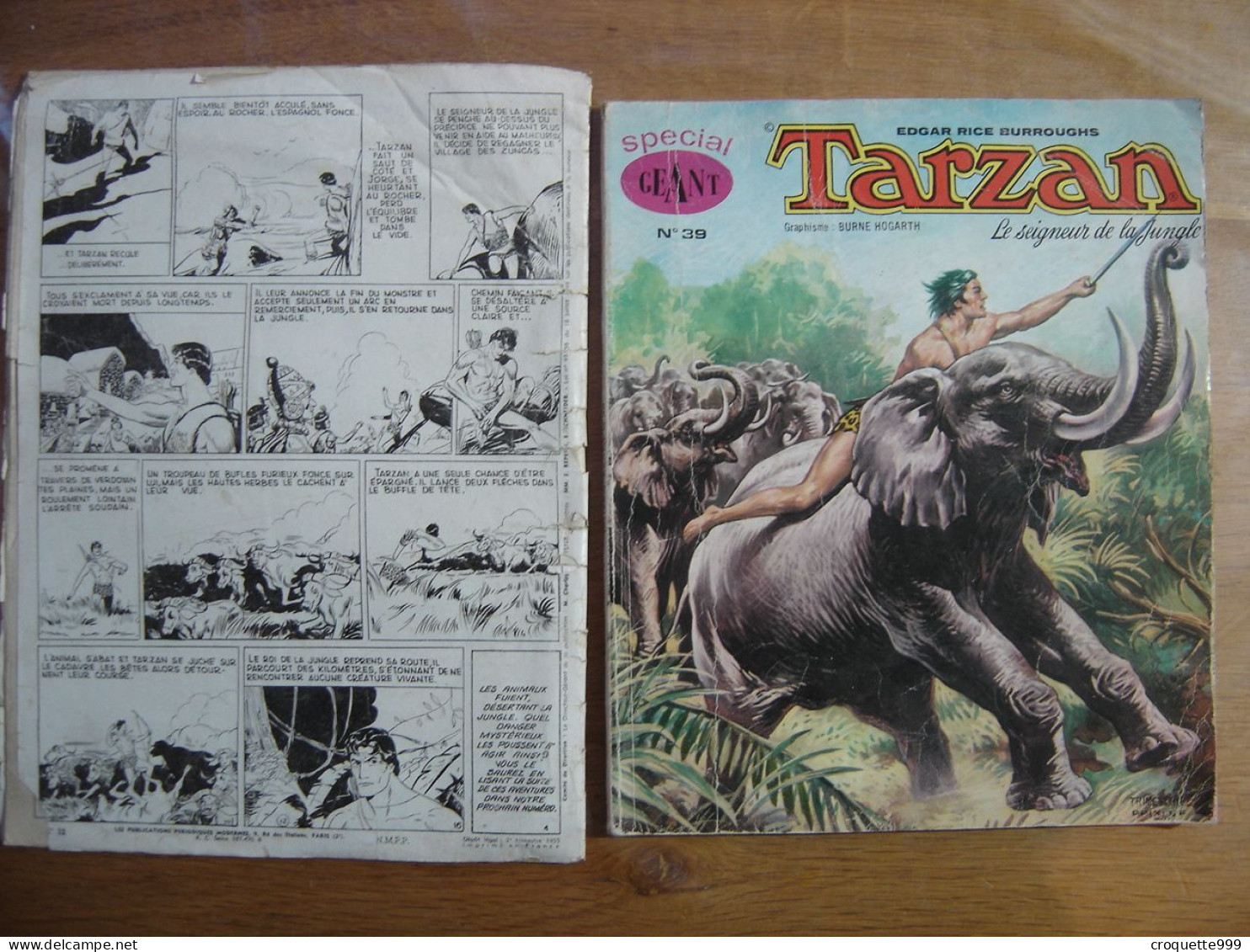 Lot De 6 Bandes Dessinees TARZAN Annees 1975 - 78 - Tarzan