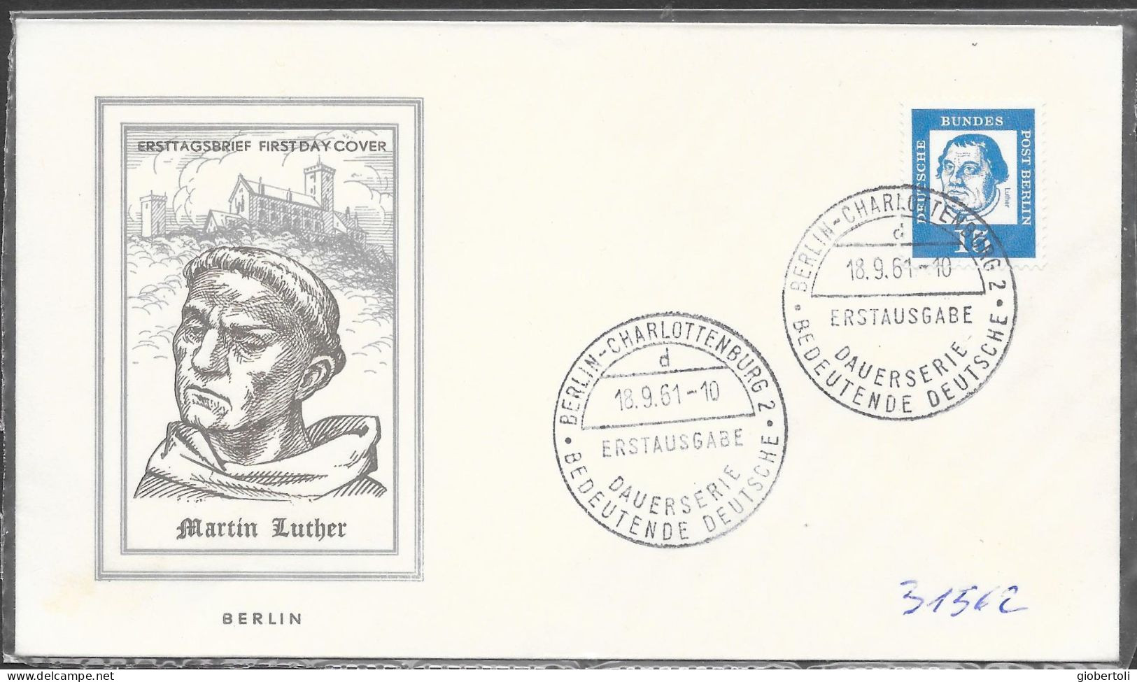 Germania/Germany/Allemagne (Berlino): FDC, Martin Luther - Theologen