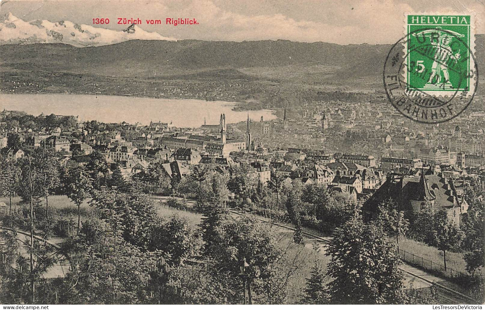 SUISSE - Zürich - Zürich Vom Rigiblick - Carte Postale Ancienne - Zürich