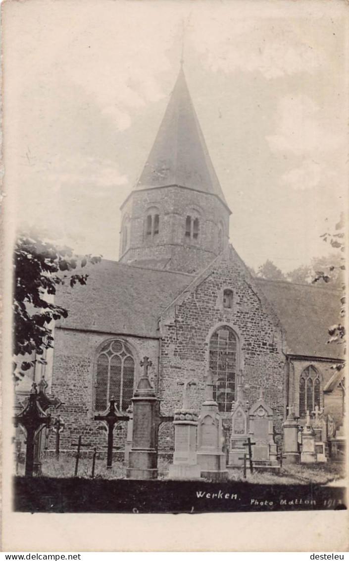 Fotokaart Kerk Photo Matton 1913 - Werken - Kortemark