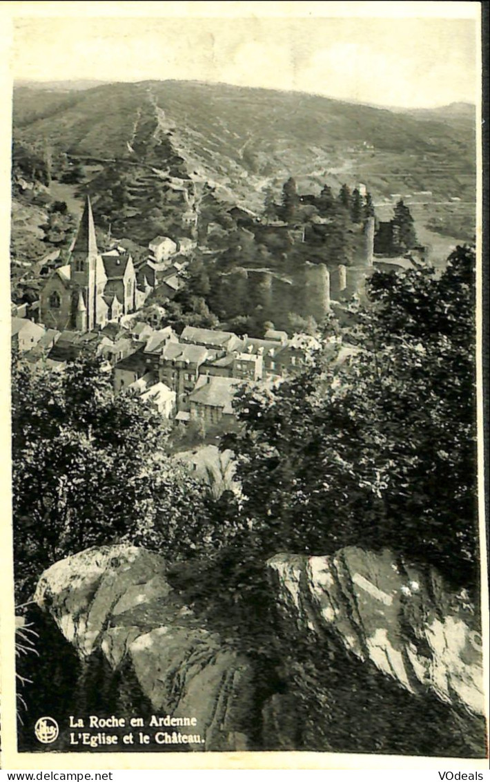 Belgique - Luxembourg - La-Roche-en-Ardenne - L'Eglise Et Le Château - La-Roche-en-Ardenne