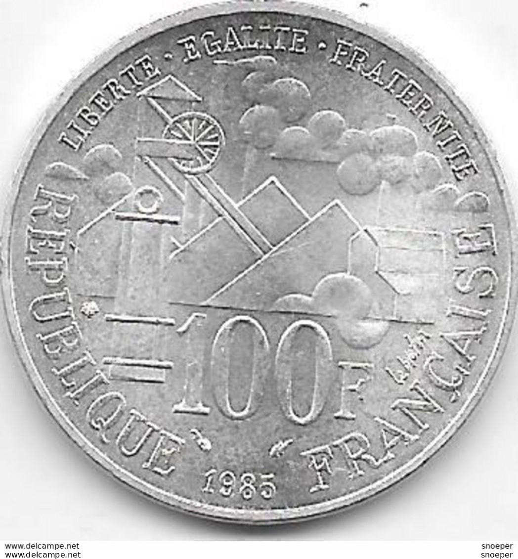 *france 100 Francs  1985   Km 957  Xf+/ms60 - 100 Francs