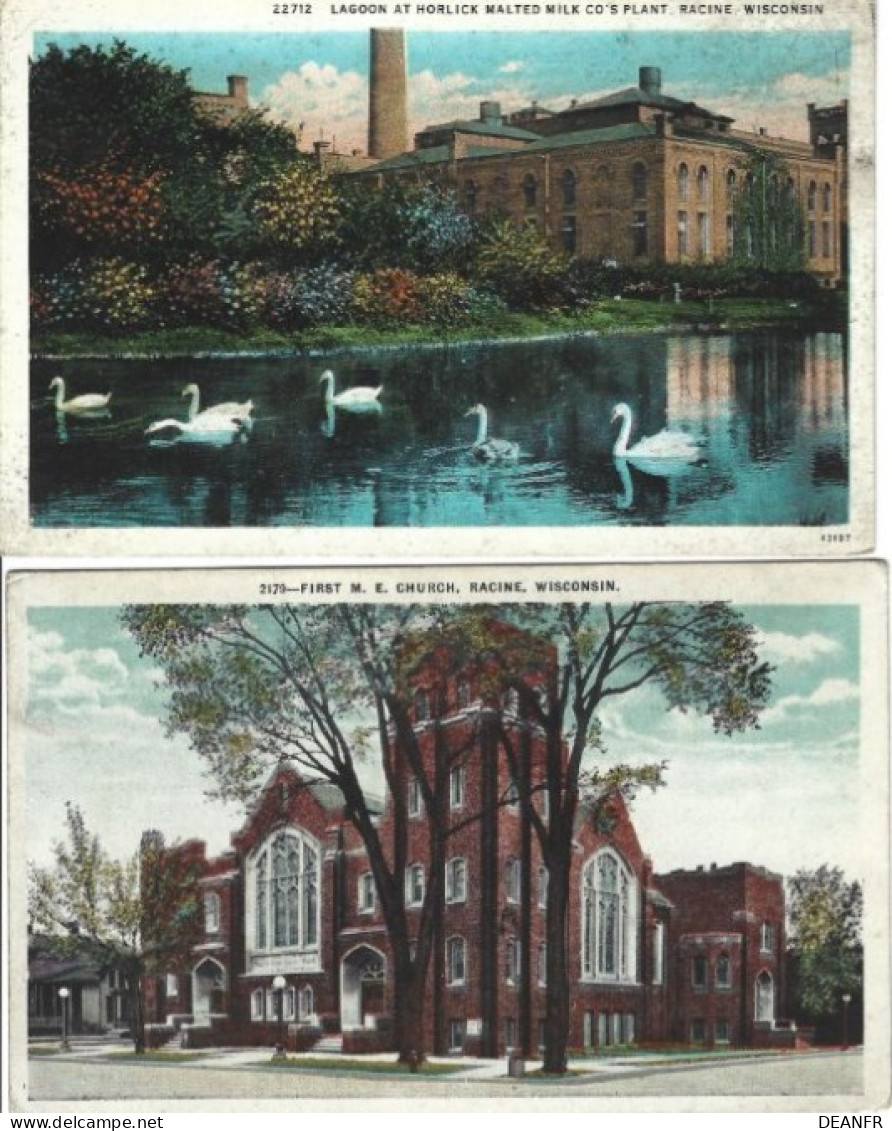 USA : Racine - Wisconsin   ( 5 Cartes ). - Racine