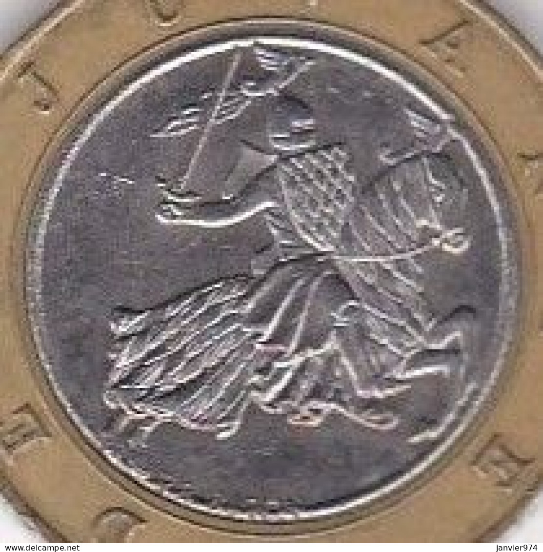 Fauté Monaco 10 Francs 1995, Double Listel Au Niveau Du Cœur, Avers Et Revers - 1960-2001 New Francs