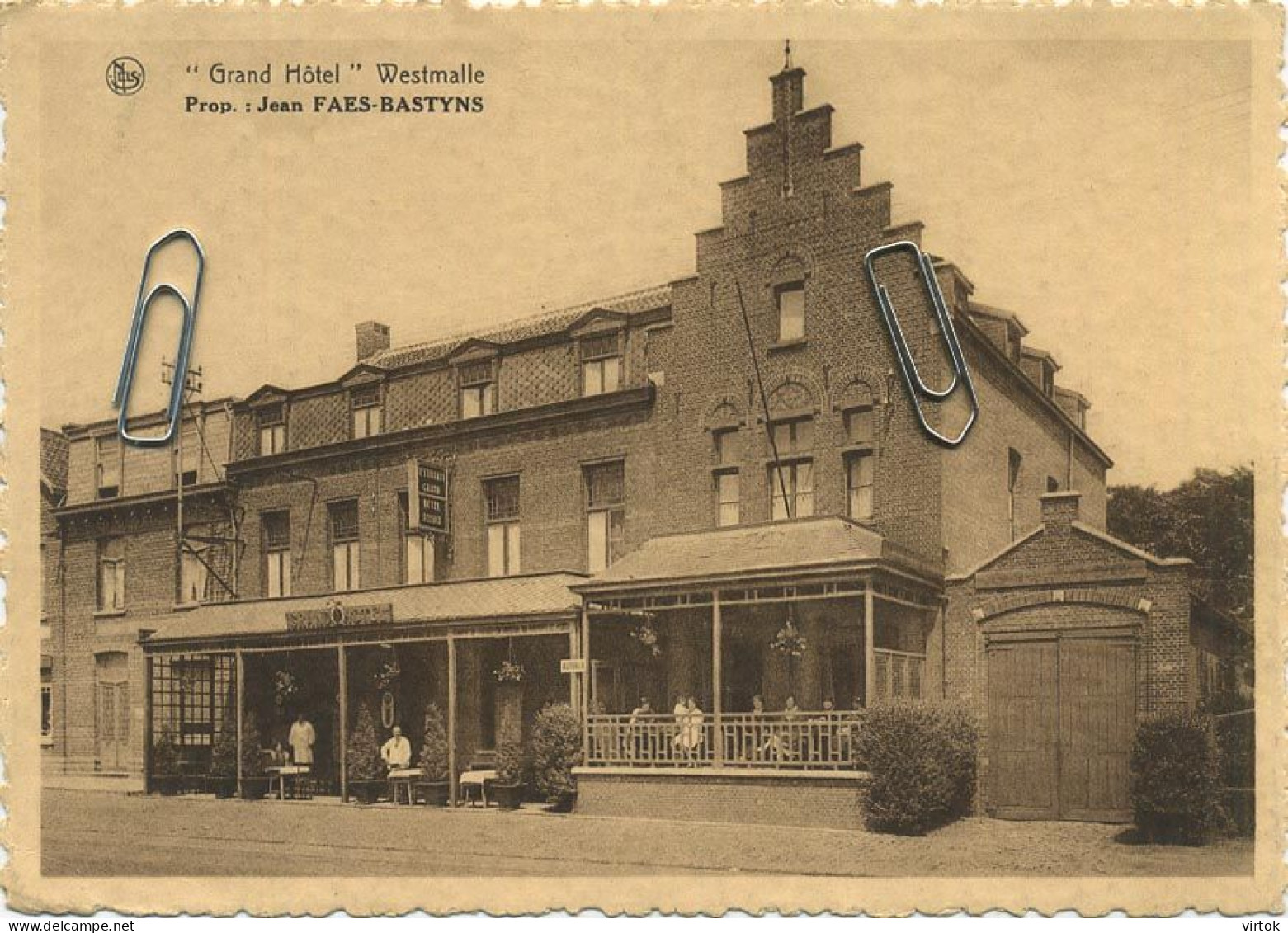 Westmalle :  Grand Hotel     Met Zegel      --- 10.5 X 15 Cm    (  Uitgever L. Van Mechelen Drukker Schilde ) - Malle