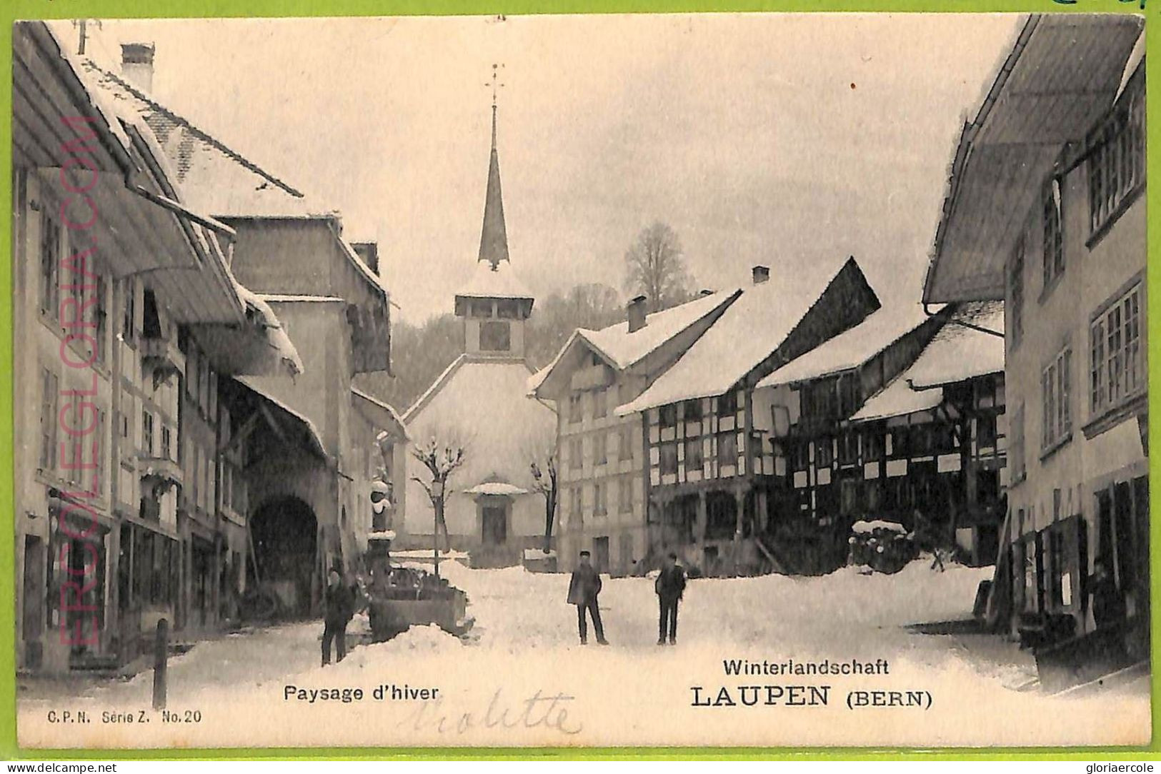 Ad4691 - SWITZERLAND Schweitz - Ansichtskarten VINTAGE POSTCARD - Laupen - 1904 - Laupen