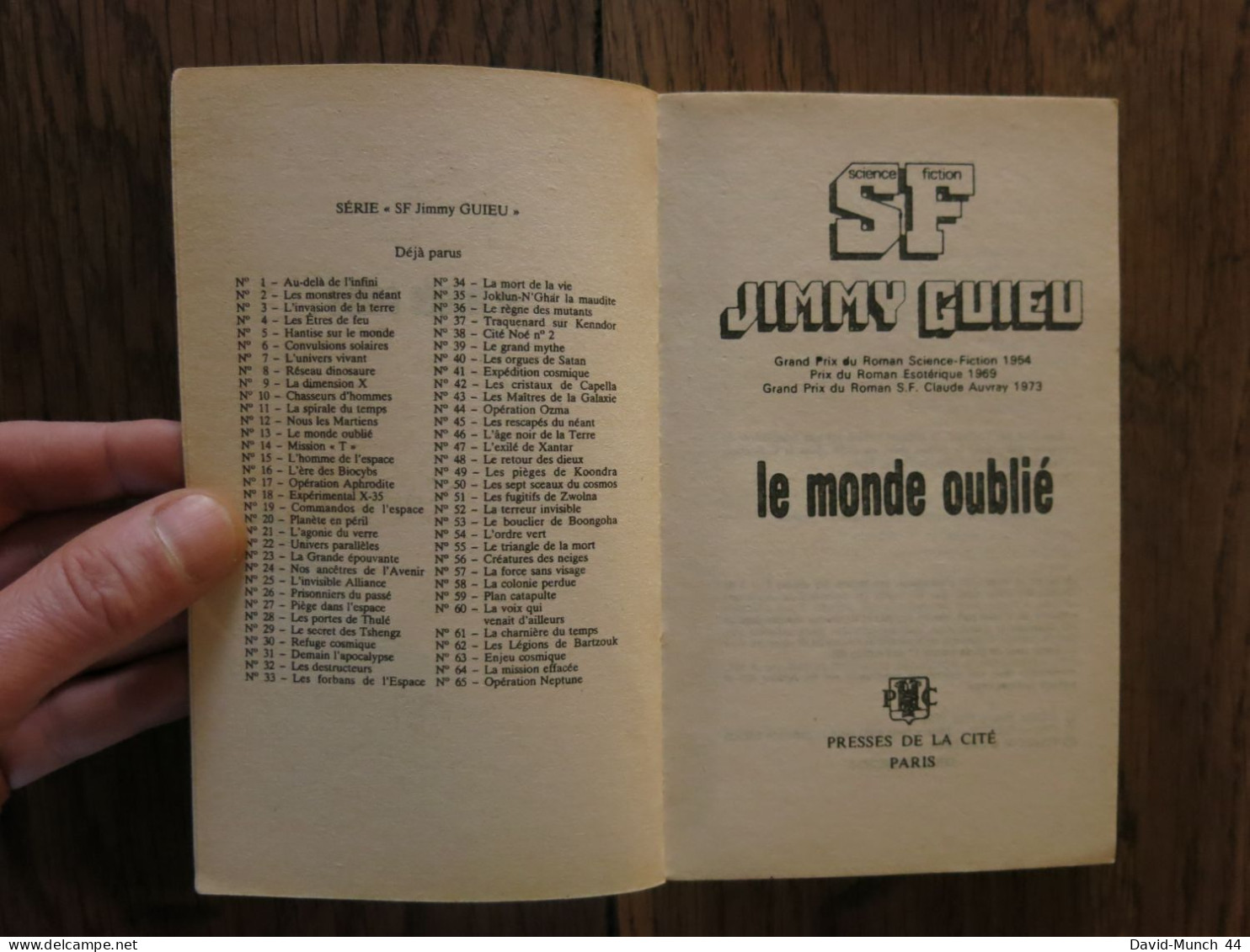 Le Monde Oublié De Jimmy Guieu. Presses De La Cité, Collection Science-fiction Jimmy Guieu N° 13. 1988 - Presses De La Cité