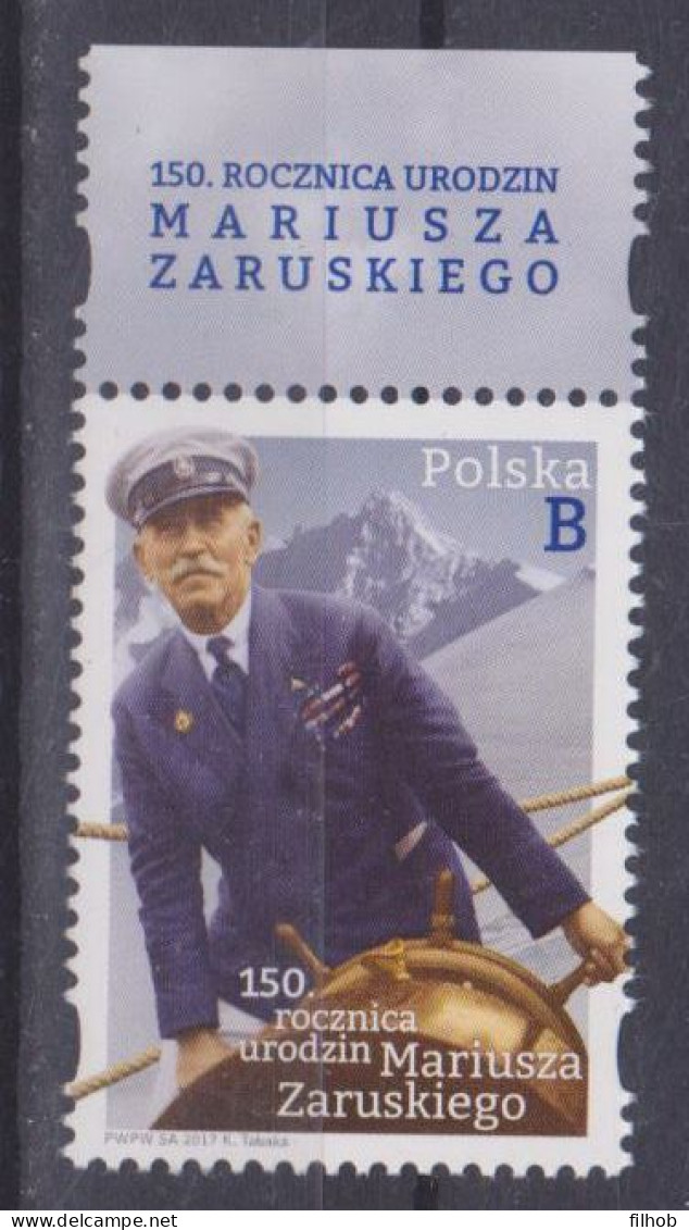 Poland Stamps MNH ZC.4745 Naz: Mariusz Zaruski (name) - Neufs