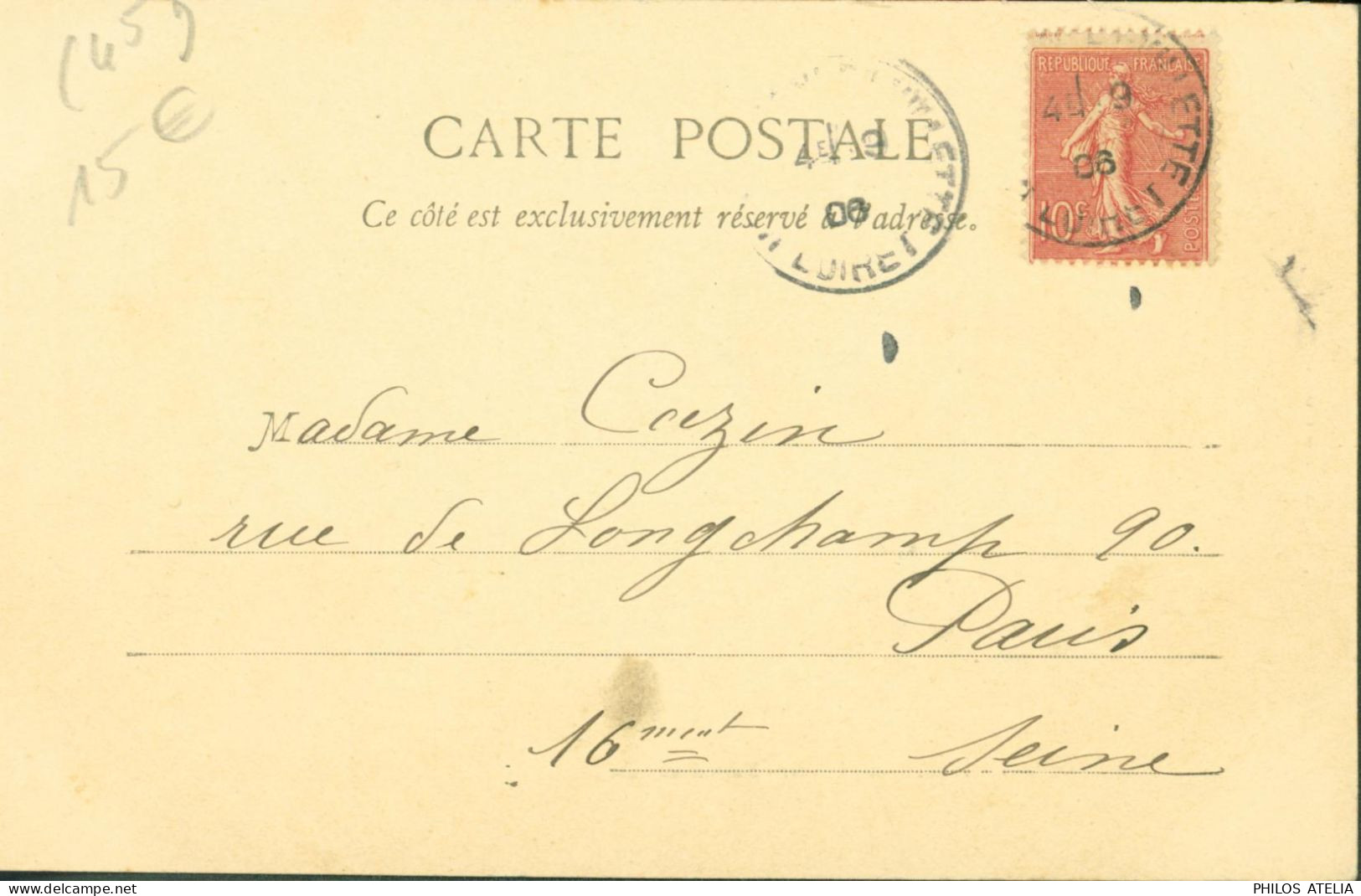 CPA CP Carte Postale 45 Loiret La Ferté Saint St Aubin Maison Audinet YT 129 CAD 1906 A Audinet édit - La Ferte Saint Aubin