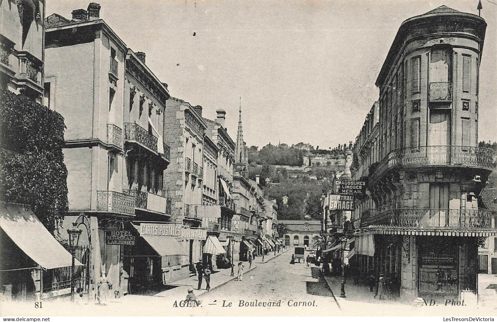 FRANCE - Agen - Le Boulevard Carnot - Carte Postale Ancienne - Agen