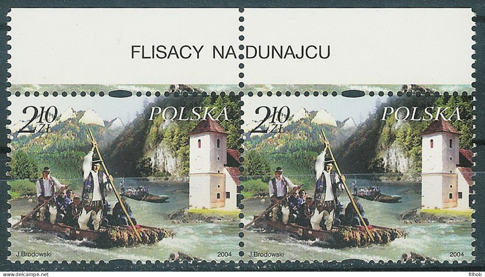 Poland Stamps MNH ZC.3999 Naz: Rafters On The Dunajec River (name) - Ungebraucht