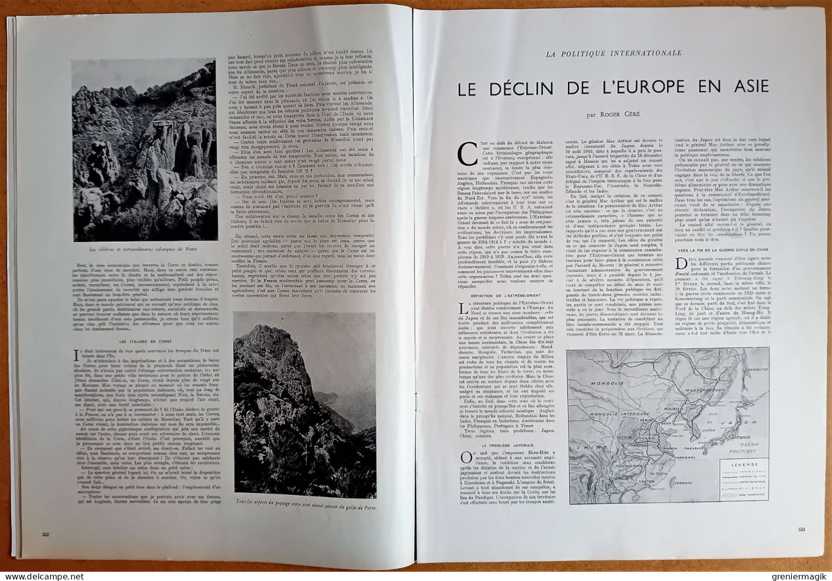 France Illustration N°26 30/03/1946 Frank Bosin Chef Indien Kiowa/Corse/La Route/Fêtes De Strasbourg/Indochine/Cyclisme - Informaciones Generales