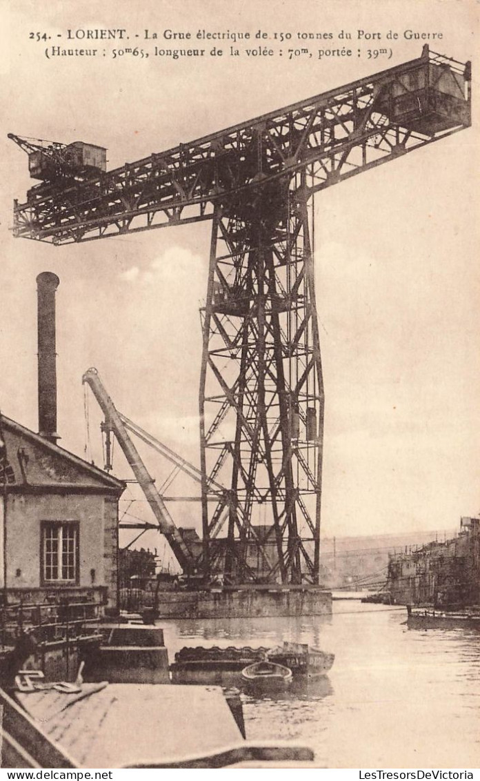 FRANCE - Lorient - La Grue électrique - Carte Postale Ancienne - Lorient