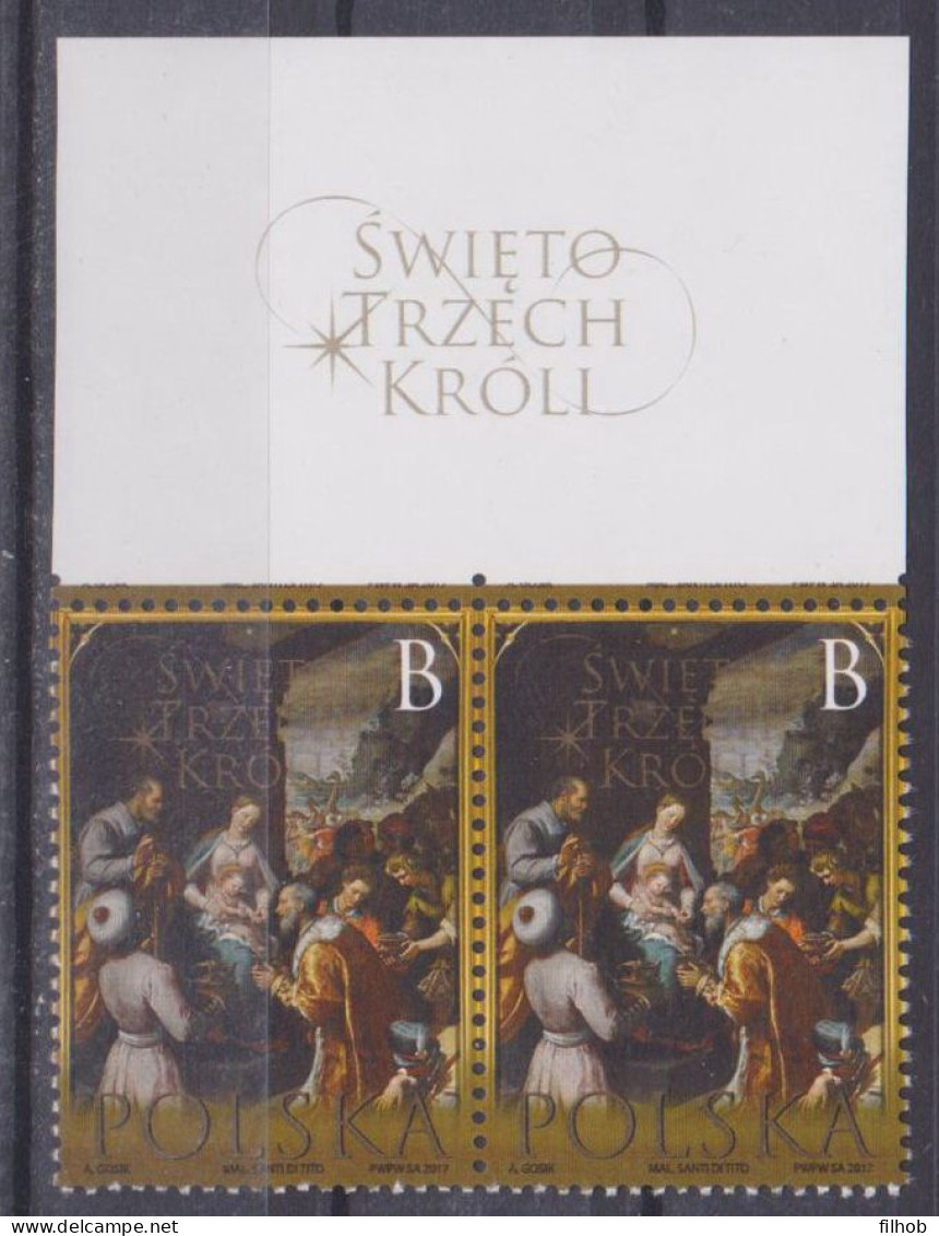 Poland Stamps MNH ZC.4743 Naz: Three Kings' Day (name) Bent - Unused Stamps