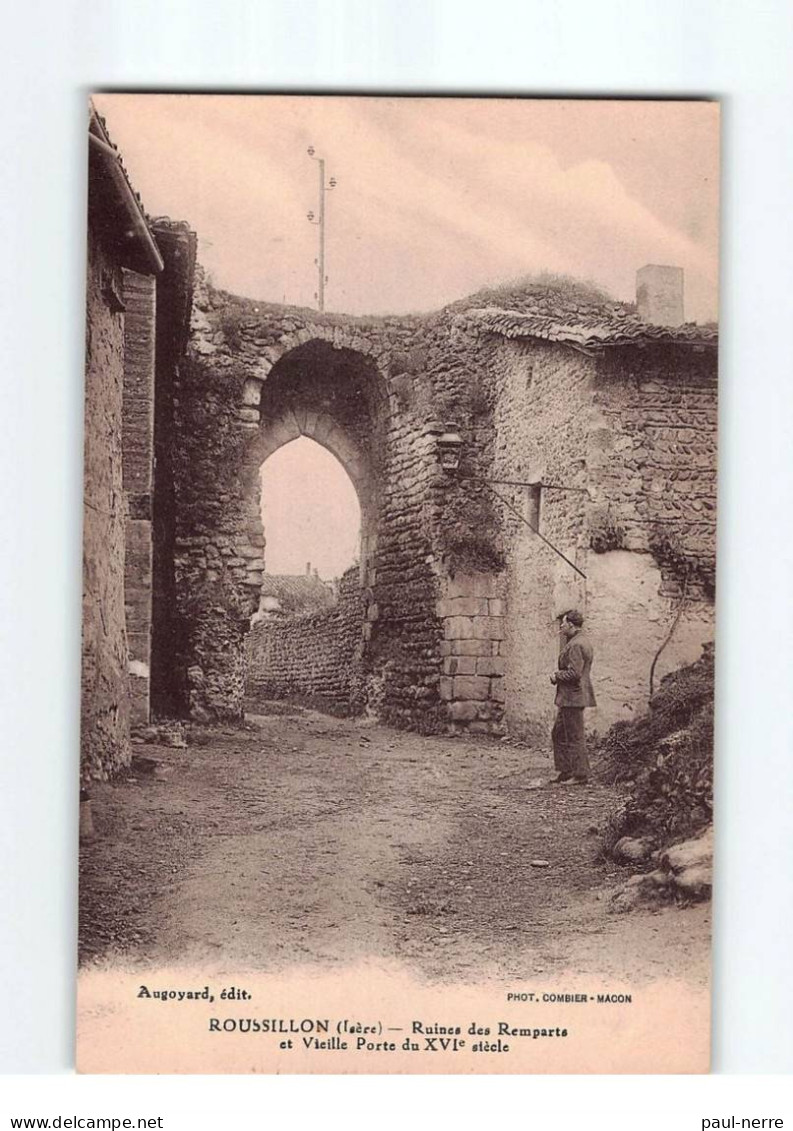 ROUSSILLON : Ruines Des Remparts Et Vieille Porte Du XVIe Siècle- Très Bon état - Roussillon