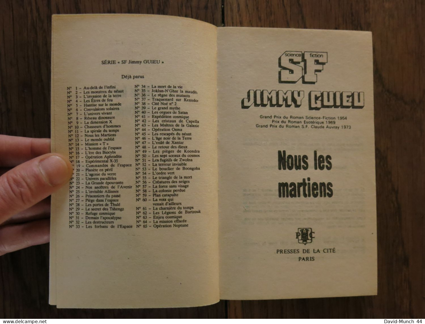 Nous Les Martiens De Jimmy Guieu. Presses De La Cité, Collection Science-fiction Jimmy Guieu N° 12. 1988 - Presses De La Cité