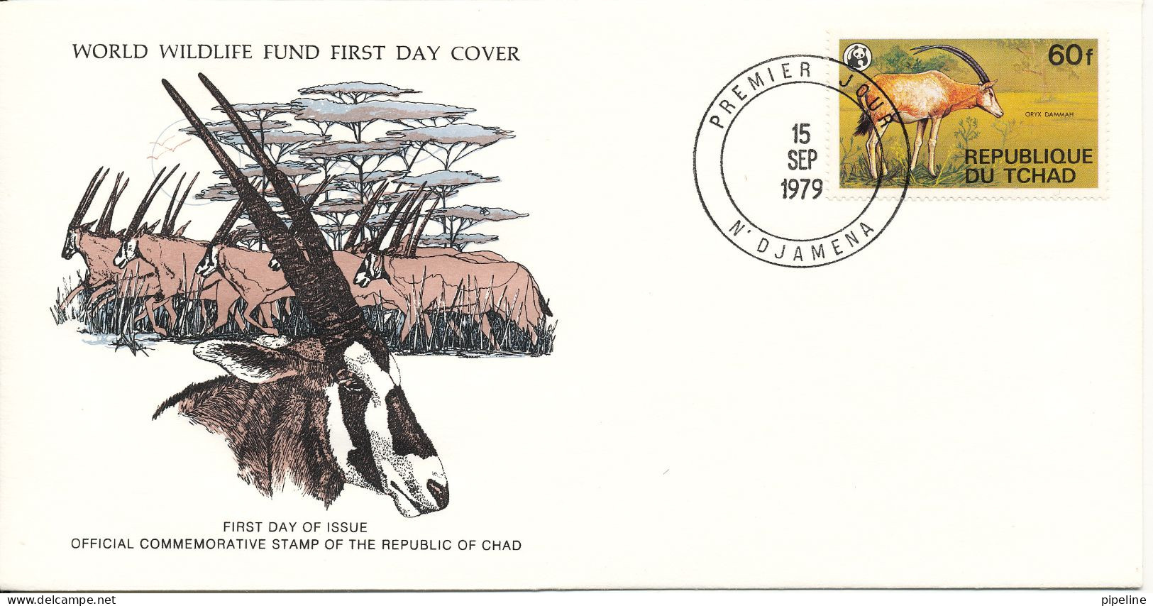 Chad FDC 15-9-1979 WWF Cover With The PANDA On The Stamp And Nice Cachet - FDC