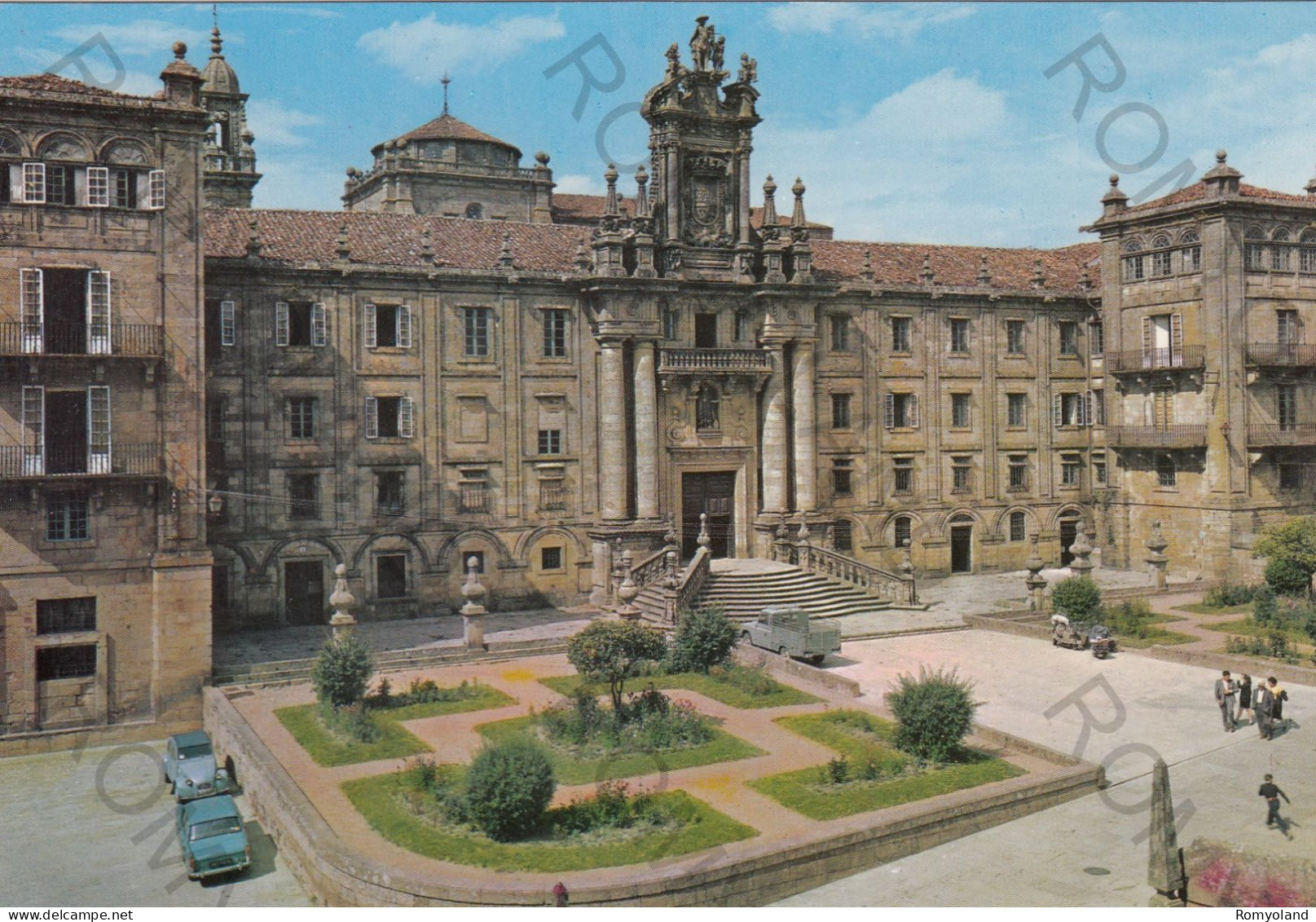 CARTOLINA  SANTIAGO DE COMPOSTELA,GALICIA,SPAGNA-SAN MARTIN PINARIO (SEMINARIO ECLESIASTICO)-NON VIAGGIATA - Santiago De Compostela