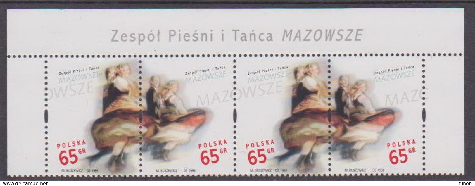 Poland Stamps MNH ZC.3579-80 Naz1: Song And Dance Group Mazowsze (name) - Nuevos