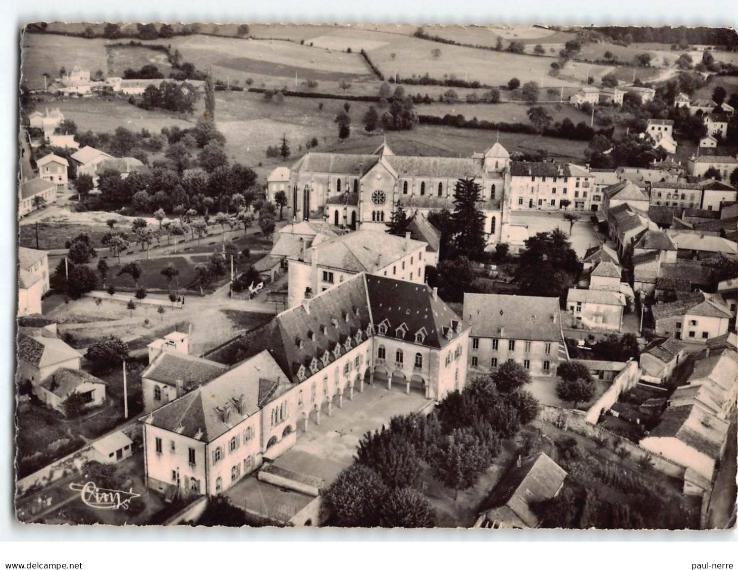 BELMONT : Vue Aérienne, Pensionnat Jeanne D'Arc - état - Belmont De La Loire