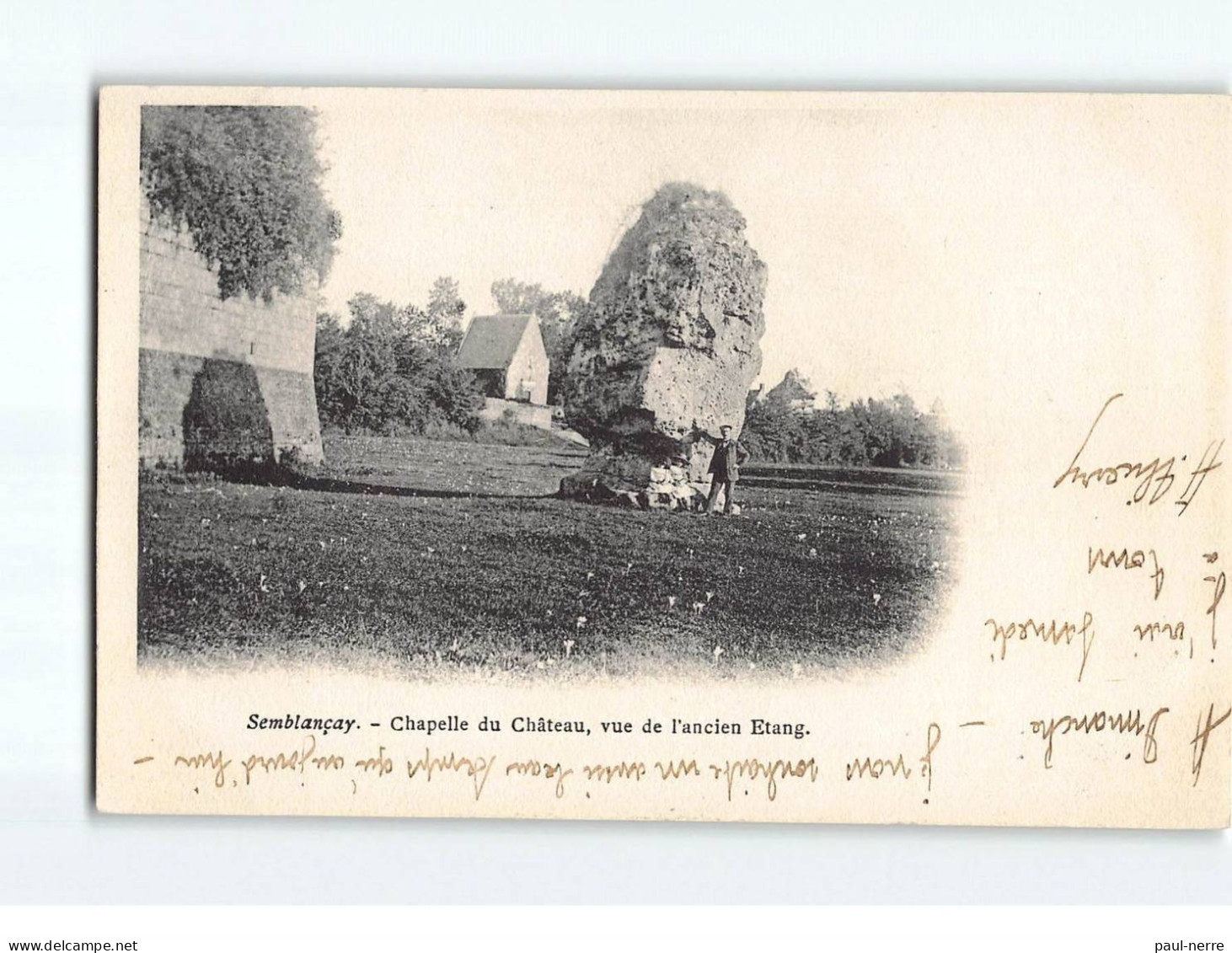 SEMBLANCAY : Chapelle Du Château, Vue De L'ancien Etang - Très Bon état - Semblançay