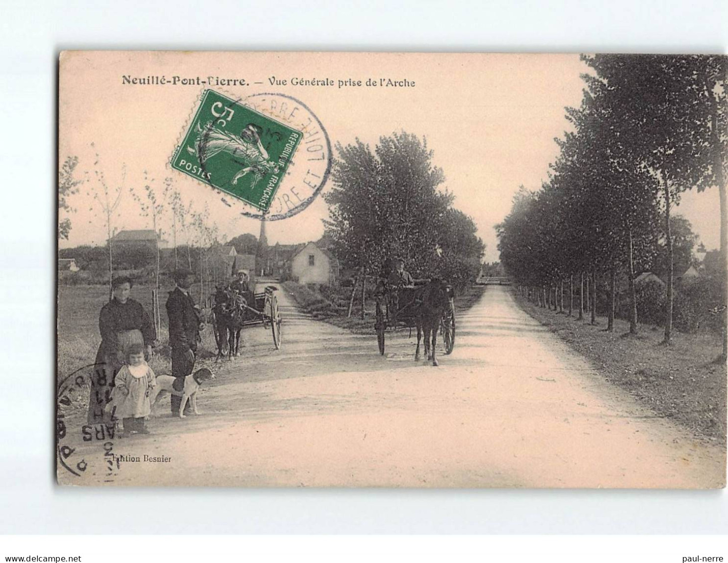 NEUILLE PONT PIERRE : Vue Générale Prise De L'Arche - Très Bon état - Neuillé-Pont-Pierre