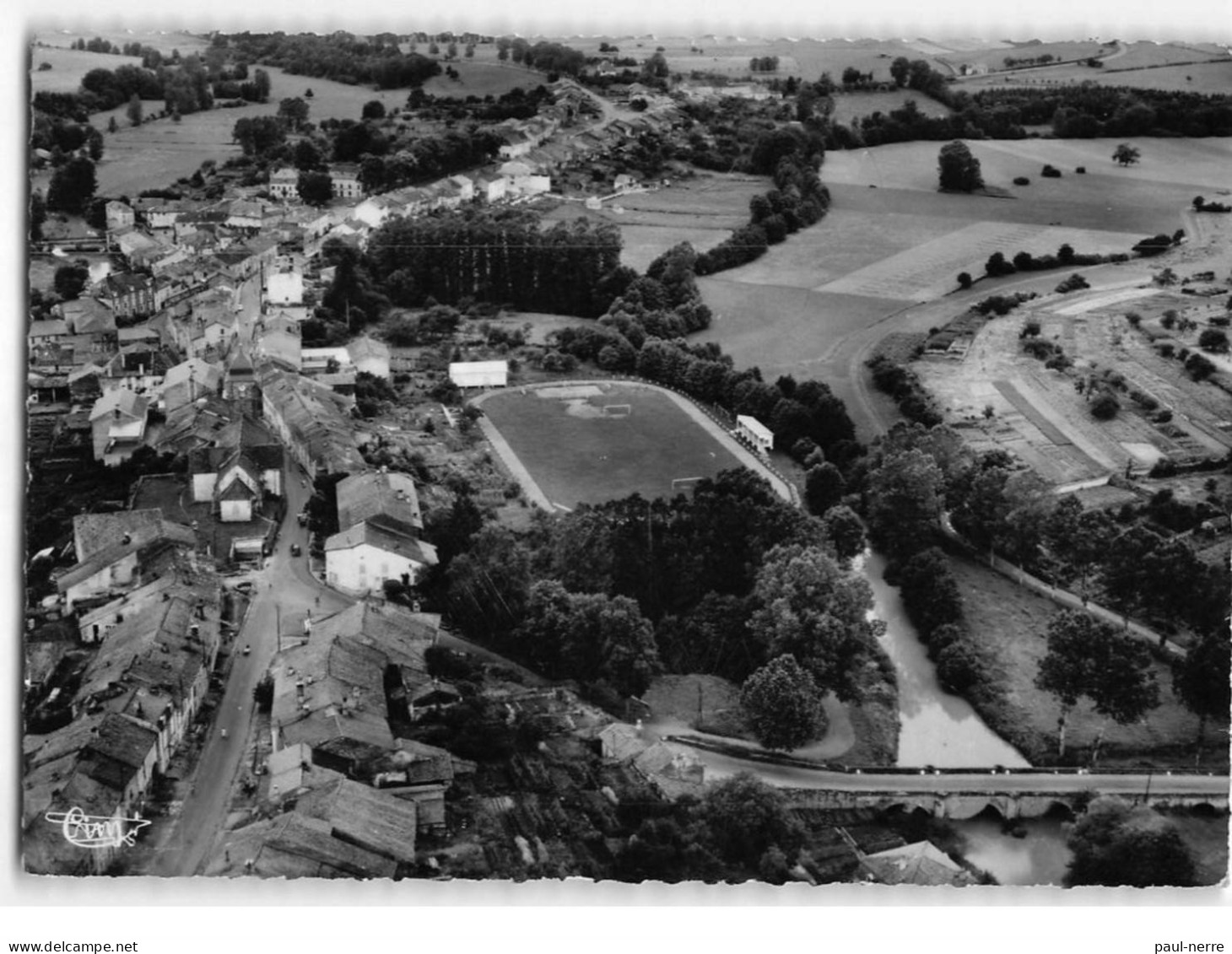 MONTHUREUX SUR SAONE : Vue D'ensemble Aérienne Et Pont Colas - Très Bon état - Monthureux Sur Saone