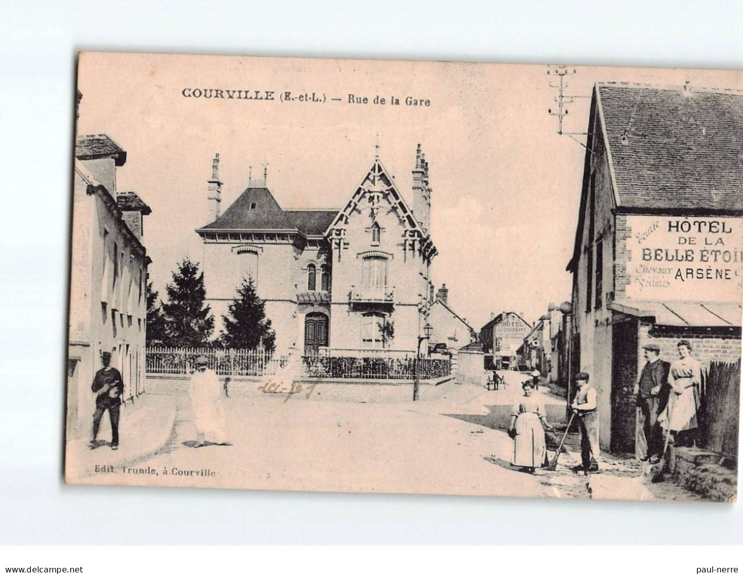 COURVILLE : Rue De La Gare - état - Courville