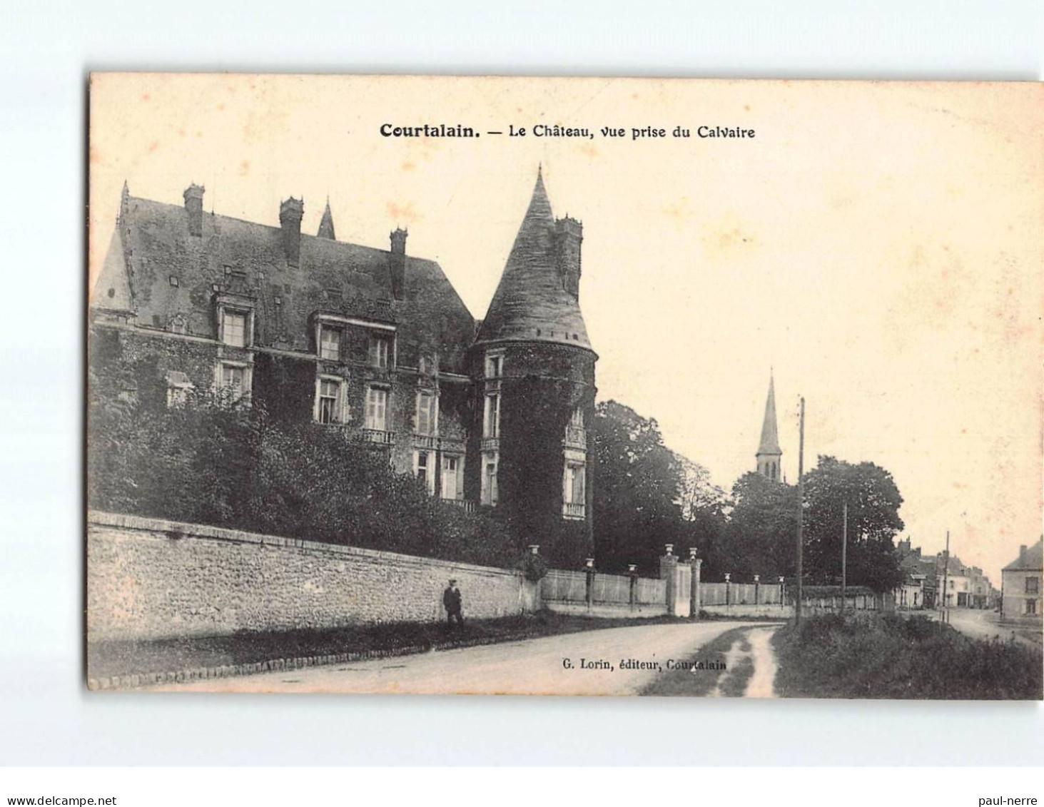 COURTALAIN : Le Château, Vue Prise Du Calvaire - Très Bon état - Courtalain