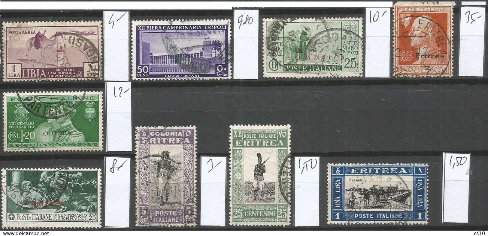 Italy Colony Wholesale Lot Of ONLY VFU Celebratives & Commemoratives Stamps Incl. Some Key Values High Cat.Val. 1100€ - Collections (sans Albums)