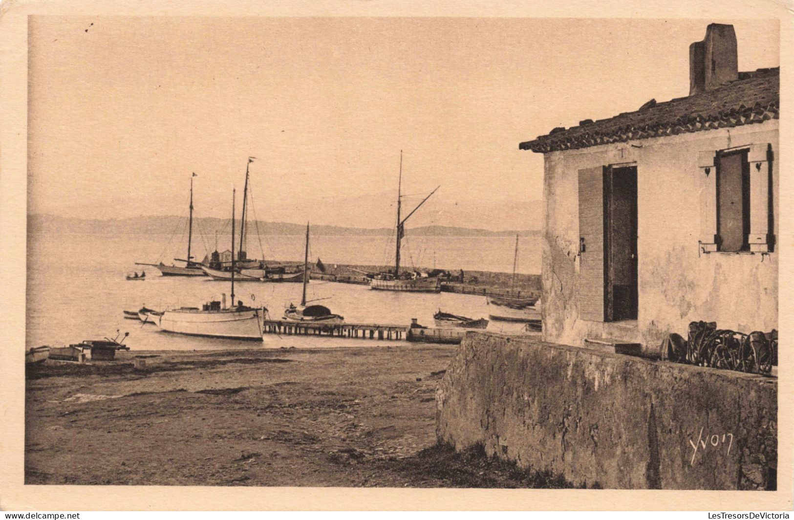 FRANCE - 83 - Porquerolles - Le Port - Carte Postale Ancienne - Porquerolles