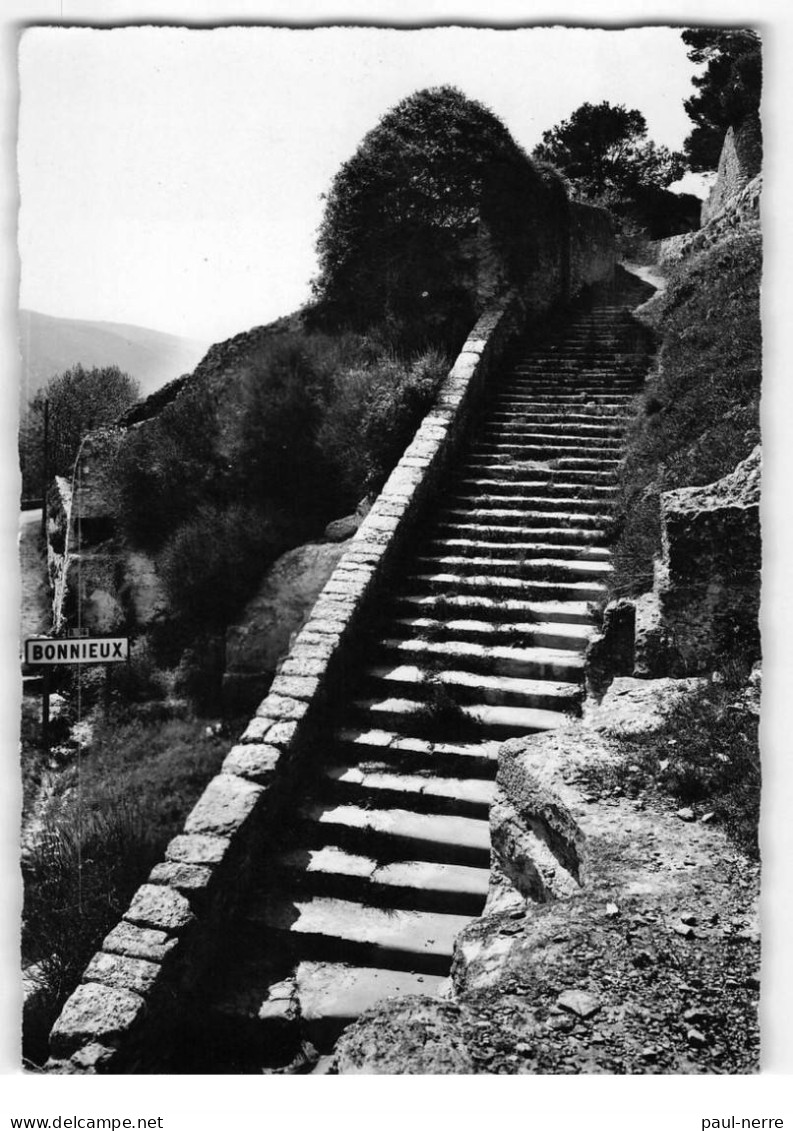 BONNIEUX : Les Escaliers Du Portail Des Chèvres - Très Bon état - Bonnieux