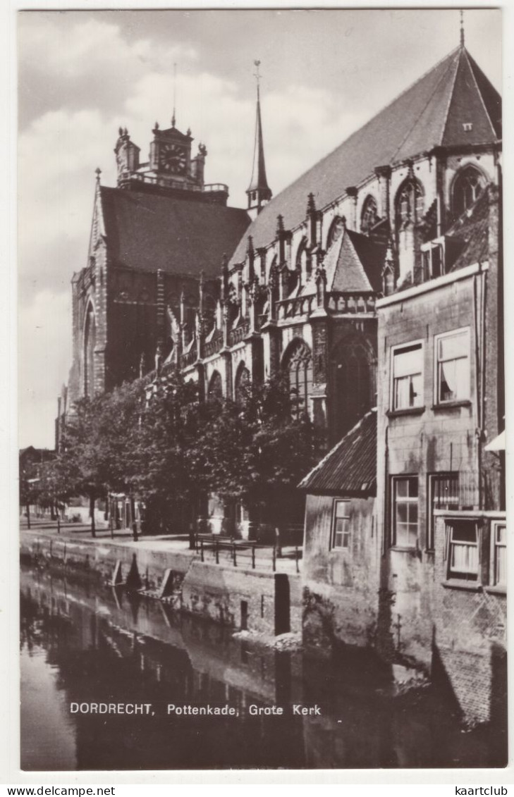 Dordrecht, Pottenkade, Grote Kerk - (Zuid-Holland, Nederland) - Dordrecht