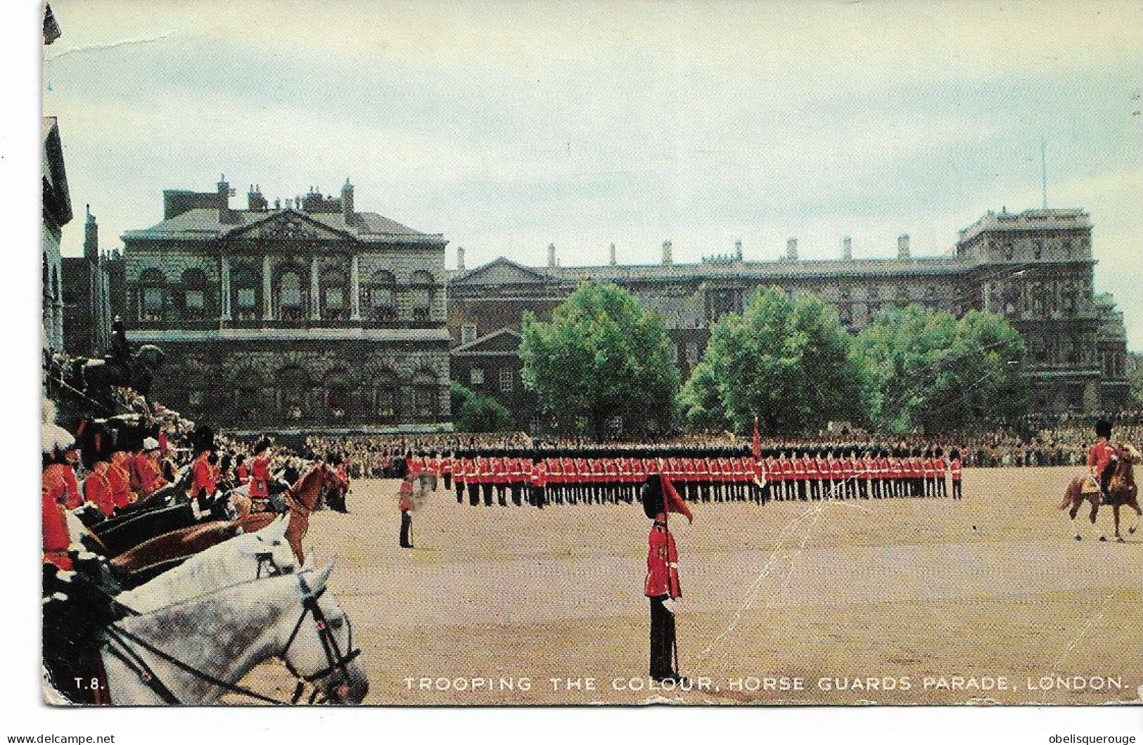 THE TROOPING COLOUR  HORSE GUARDS PARADE 1956 - Buckingham Palace