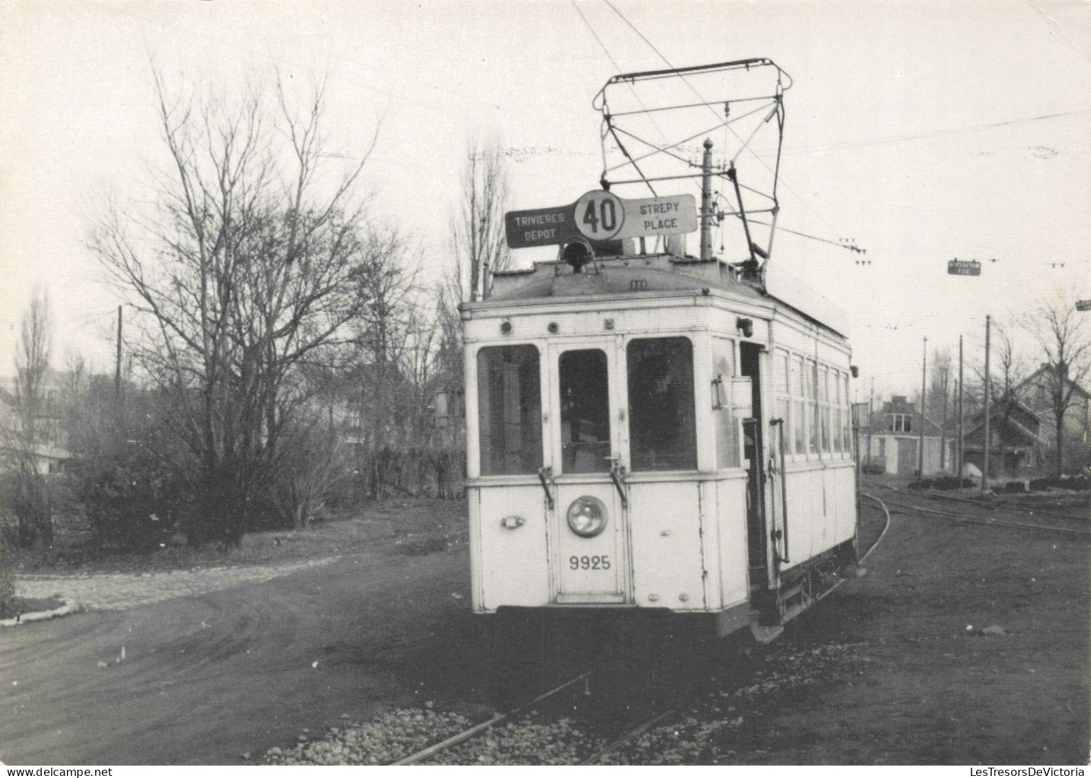 BELGIQUE - Trivieres - Motrice à 2 Essieux Construite En 1931-32 - Carte Postale Ancienne - La Louviere