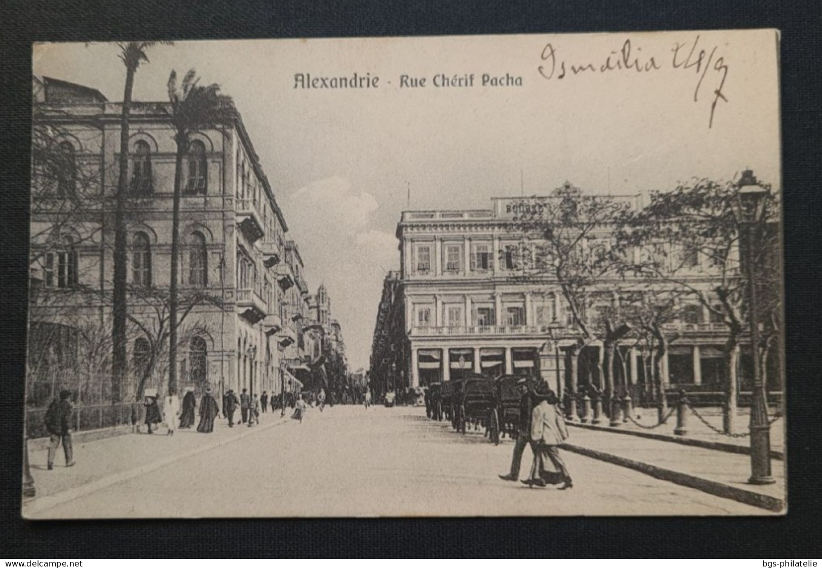 Alexandrie,  Rue Chérif Pacha. - Briefe U. Dokumente