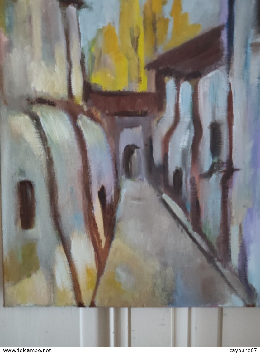 LP PARMA (XXème) "Rêve" Vue De Ruelle Acrylique Sur Toile - Oils