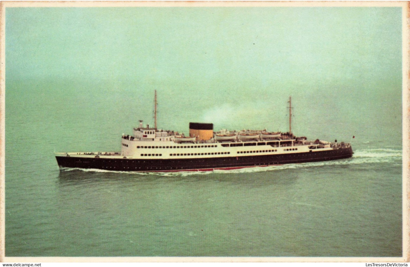 TRANSPORTS - Bateaux - Vulcania - Dover-Ostend Line - Koning Albert - Carte Postale Ancienne - Paquebote