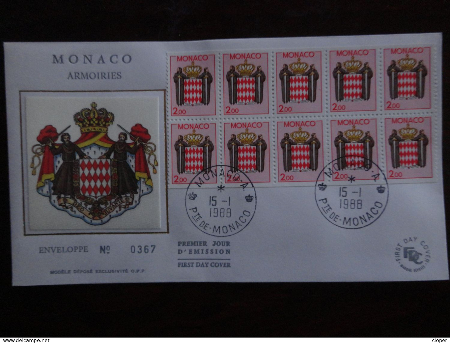 MONACO. CARNET SERIE COURANTE N° 2 - Carnets