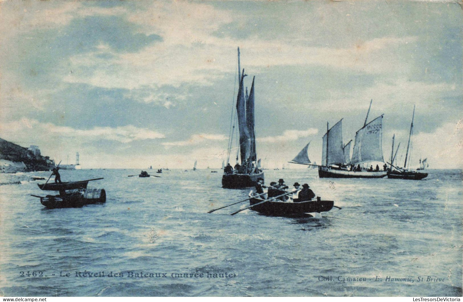 TRANSPORTS - Bateaux - Voiliers - Le Réveil Des Bateaux ( Marée Haute ) - Carte Postale Ancienne - Segelboote