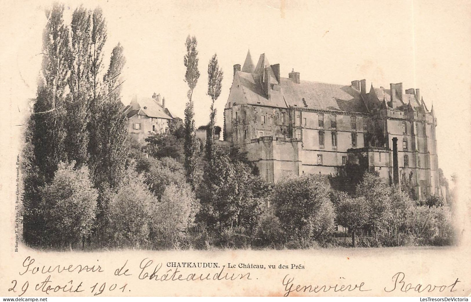 FRANCE - Châteaudun - Le Château - Vu Des Prés - Carte Postale Ancienne - Chateaudun