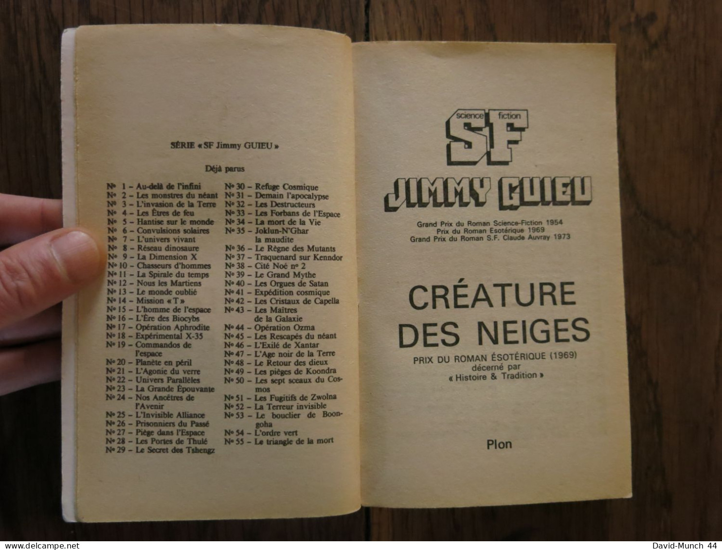 Créatures Des Neiges De Jimmy Guieu. Plon, Collection Science-fiction Jimmy Guieu N° 56. 1986 - Plon