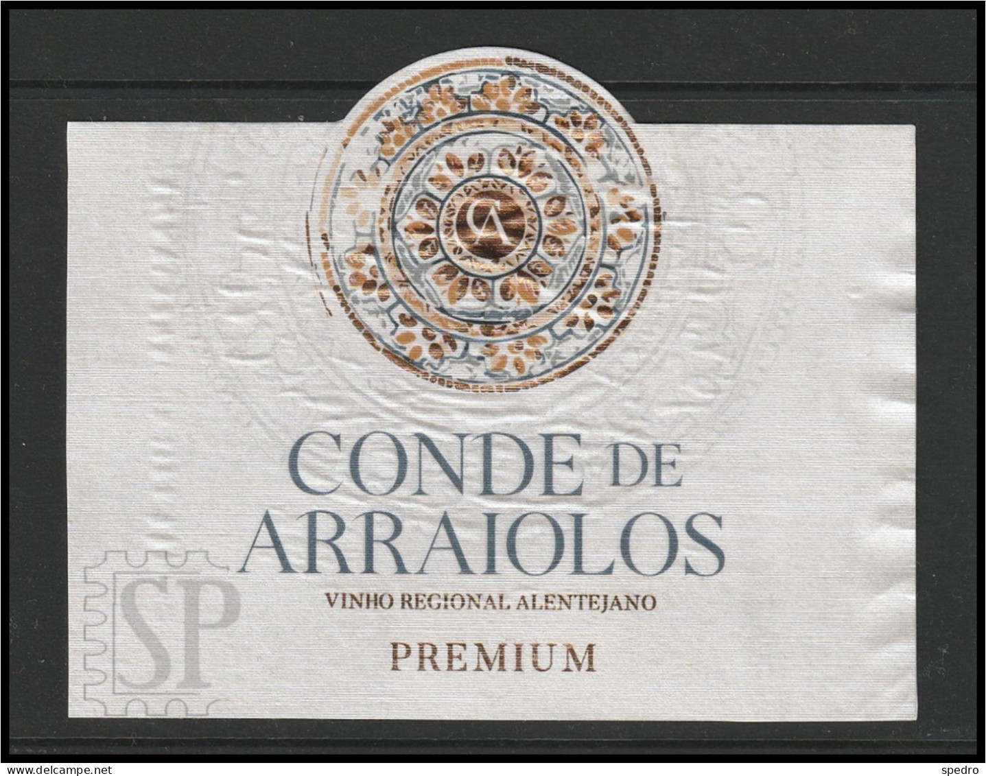 Portugal 2021 Rótulo Vinho Branco Conde De Arraiolos Premium White Wine Vin Blanc Herdade Das Mouras Alentejo - Vino Tinto