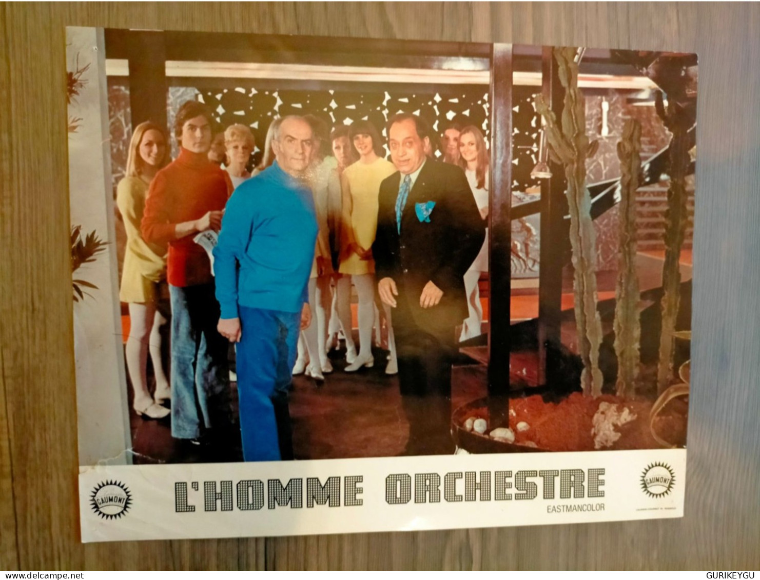 LOUIS DE FUNES Photo Film D'exploitation L'homme Orchestre 28X22cm GAUMONT Eastmancolor Paul Preboist - Autres Formats