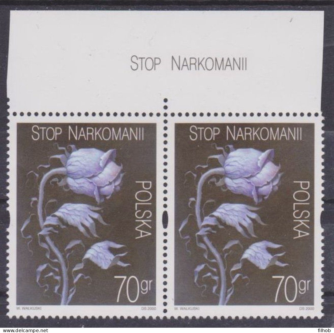 Poland Stamps MNH ZC.3680 Naz: Stop Drug Addiction (name) - Ongebruikt