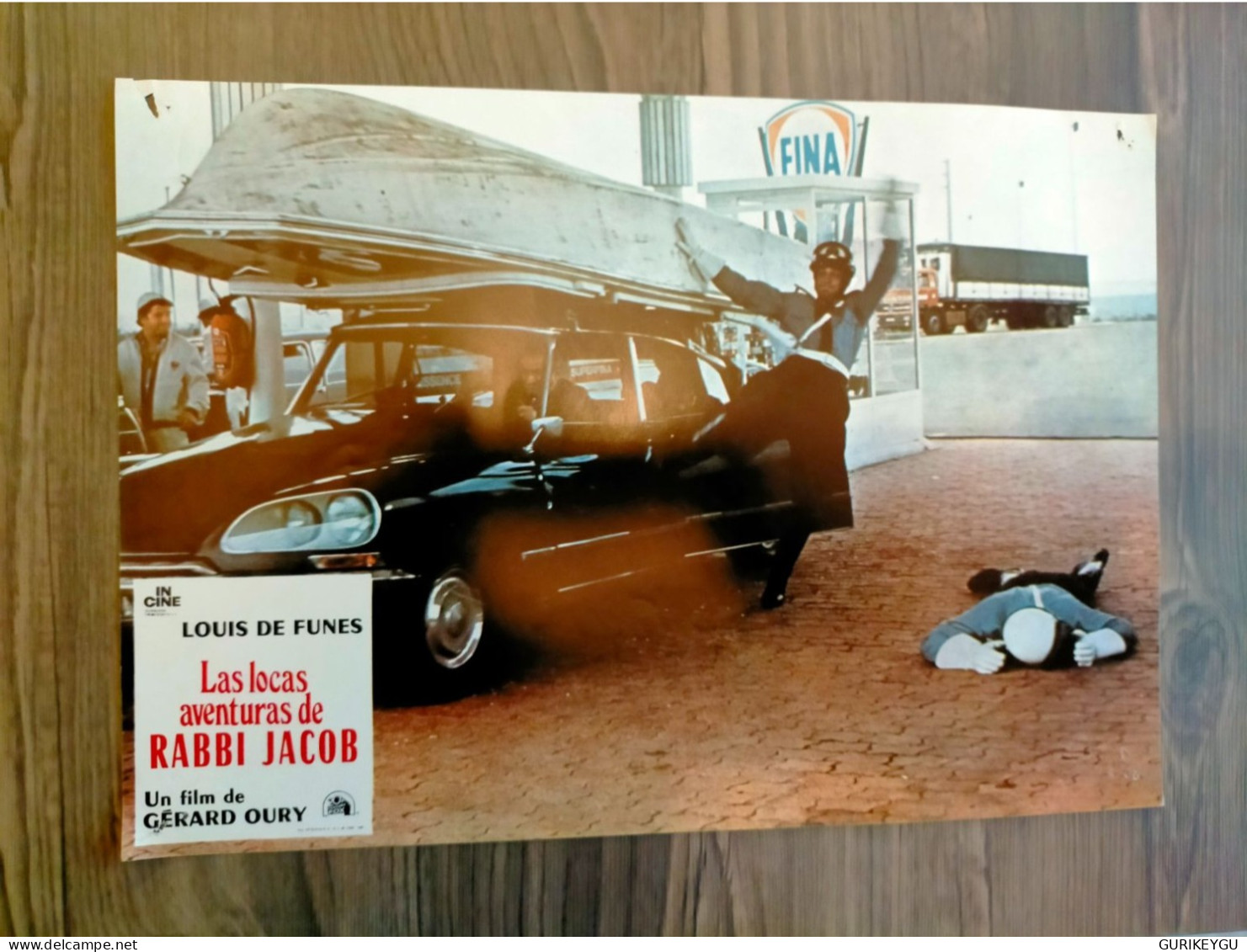 LOUIS DE FUNES Photo Film D'exploitation  Las Locas Aventuras De RABBI JACOB 33x23cm GERARD OURY Bateau Citroen DS - Autres Formats