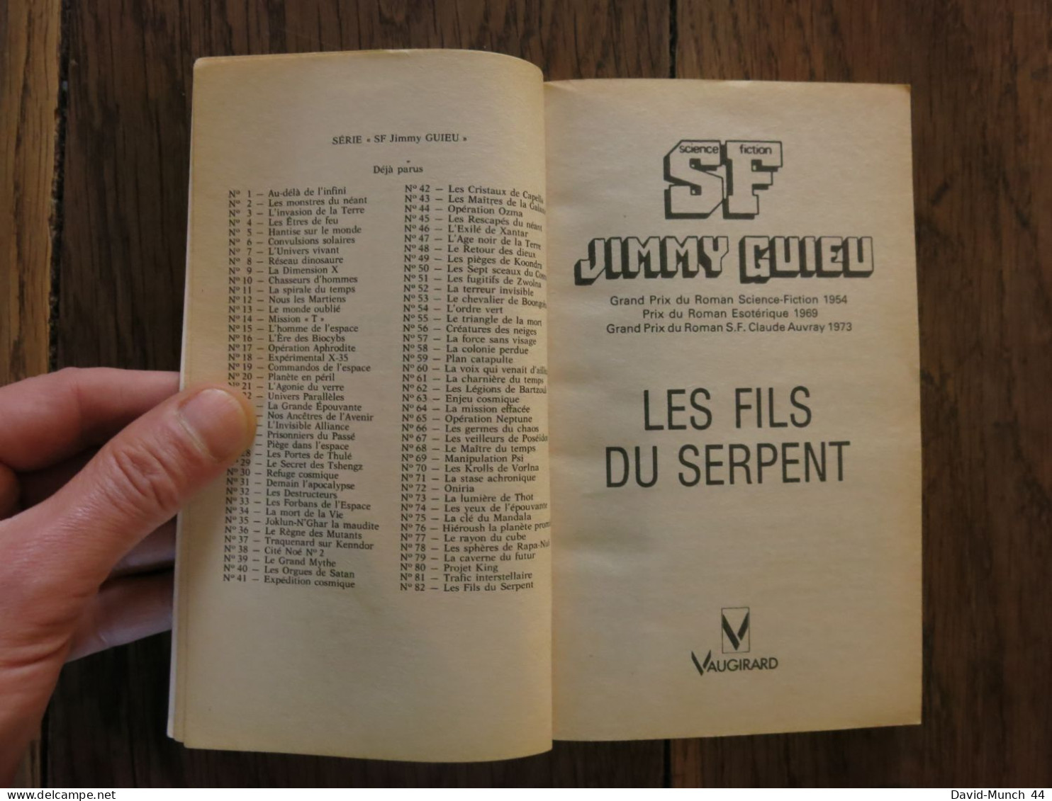 Les Fils Du Serpent De Jimmy Guieu. Paris, Vaugirard, Collection Science-fiction Jimmy Guieu N° 83. 1991 - Vaugirard